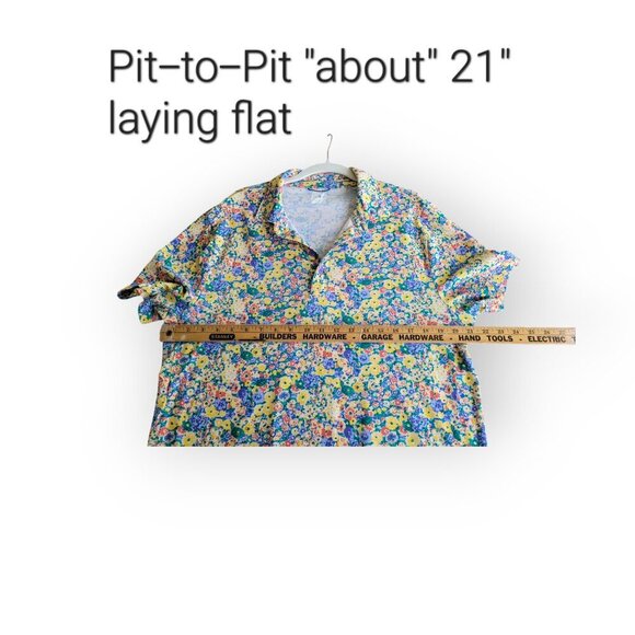 J.Crew Coolmax Performance Polo Shirt Yellow Barley Flower Mens Size L UPF 50 - Picture 10 of 15